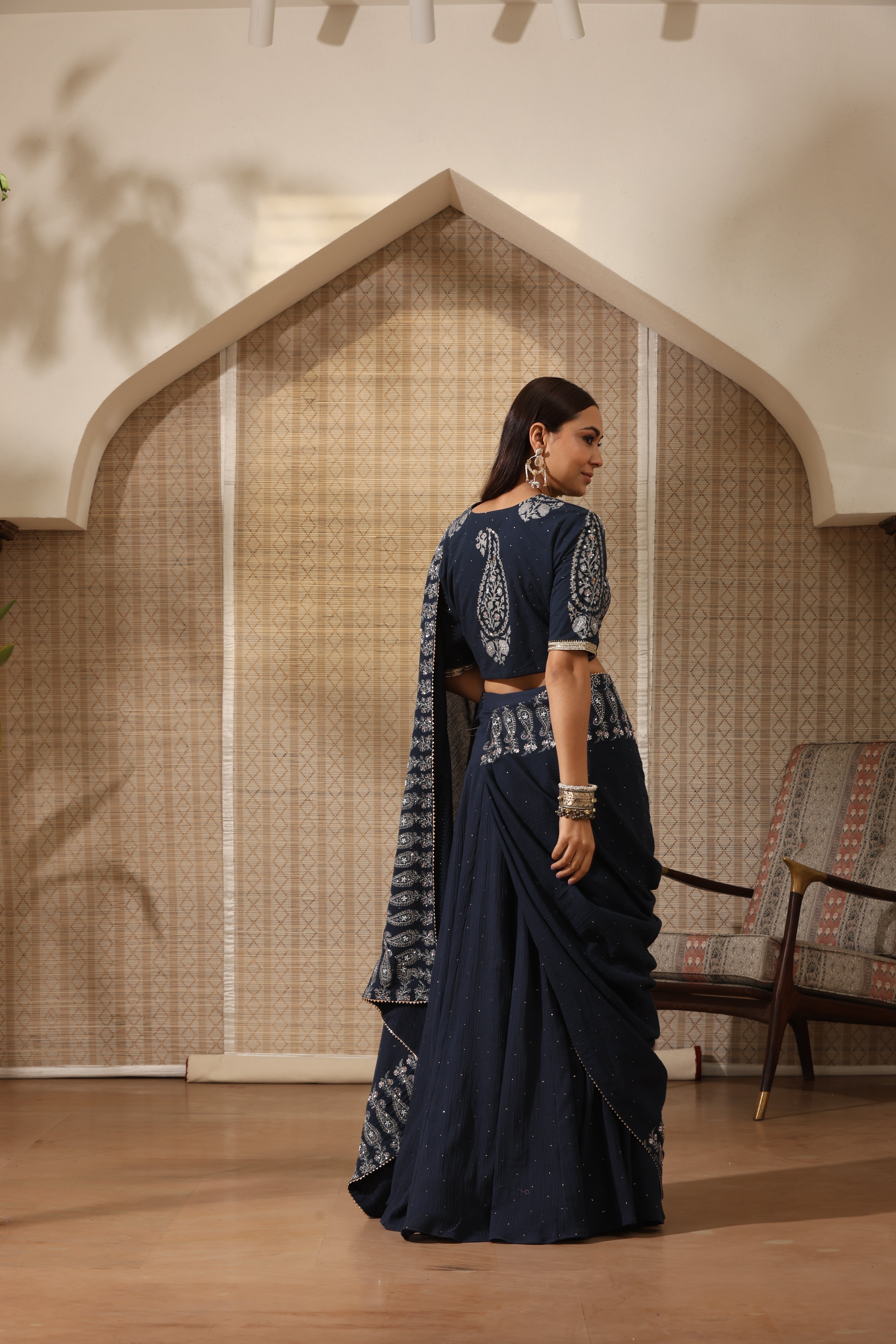 Pre Draped Saree