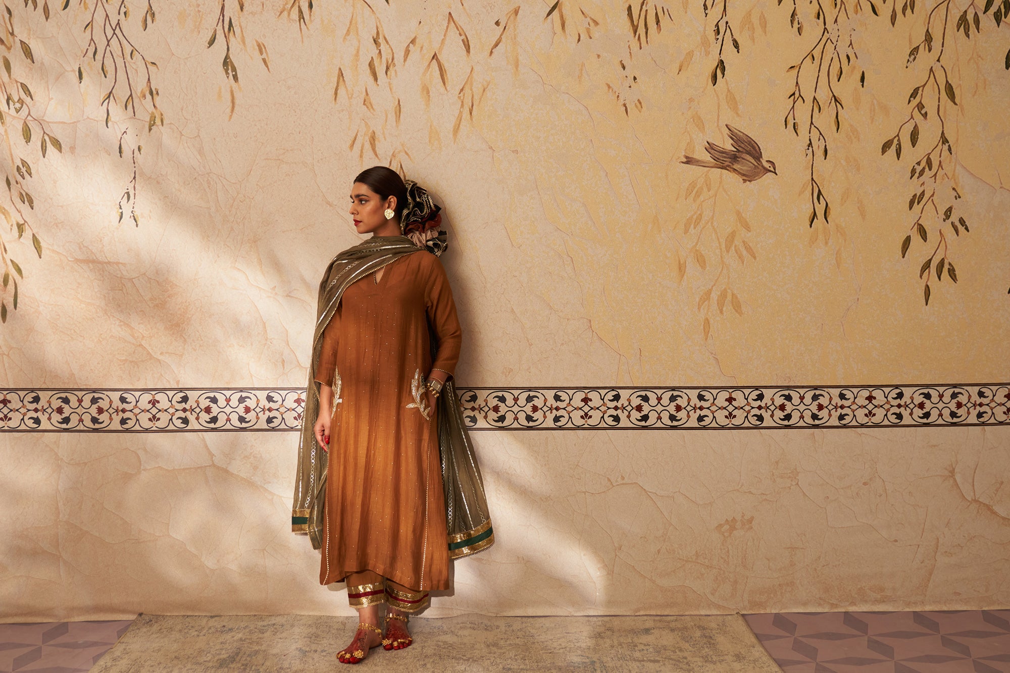 Mustard Anar Kurta Set