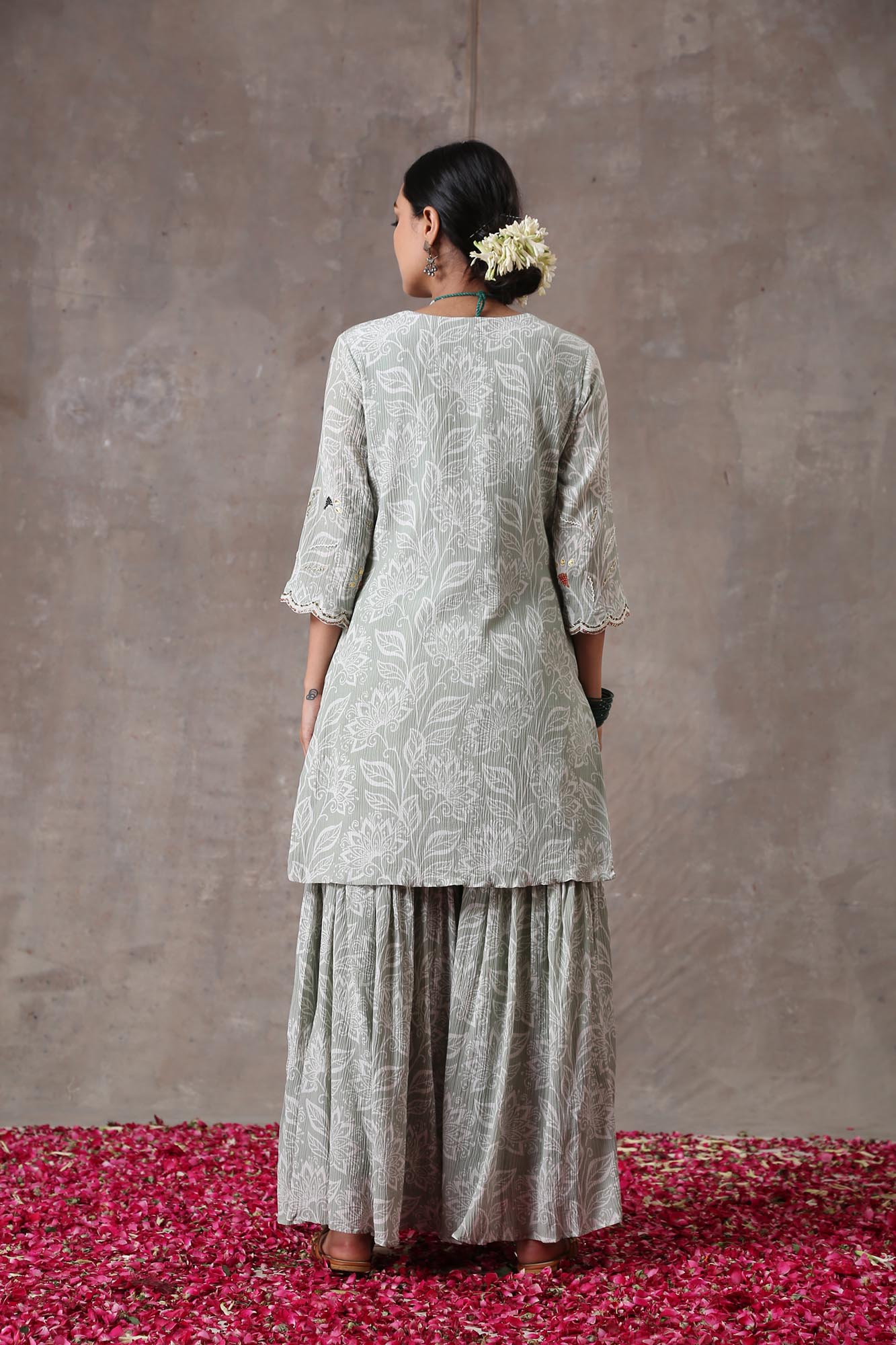 Handblock Printed Garara Set