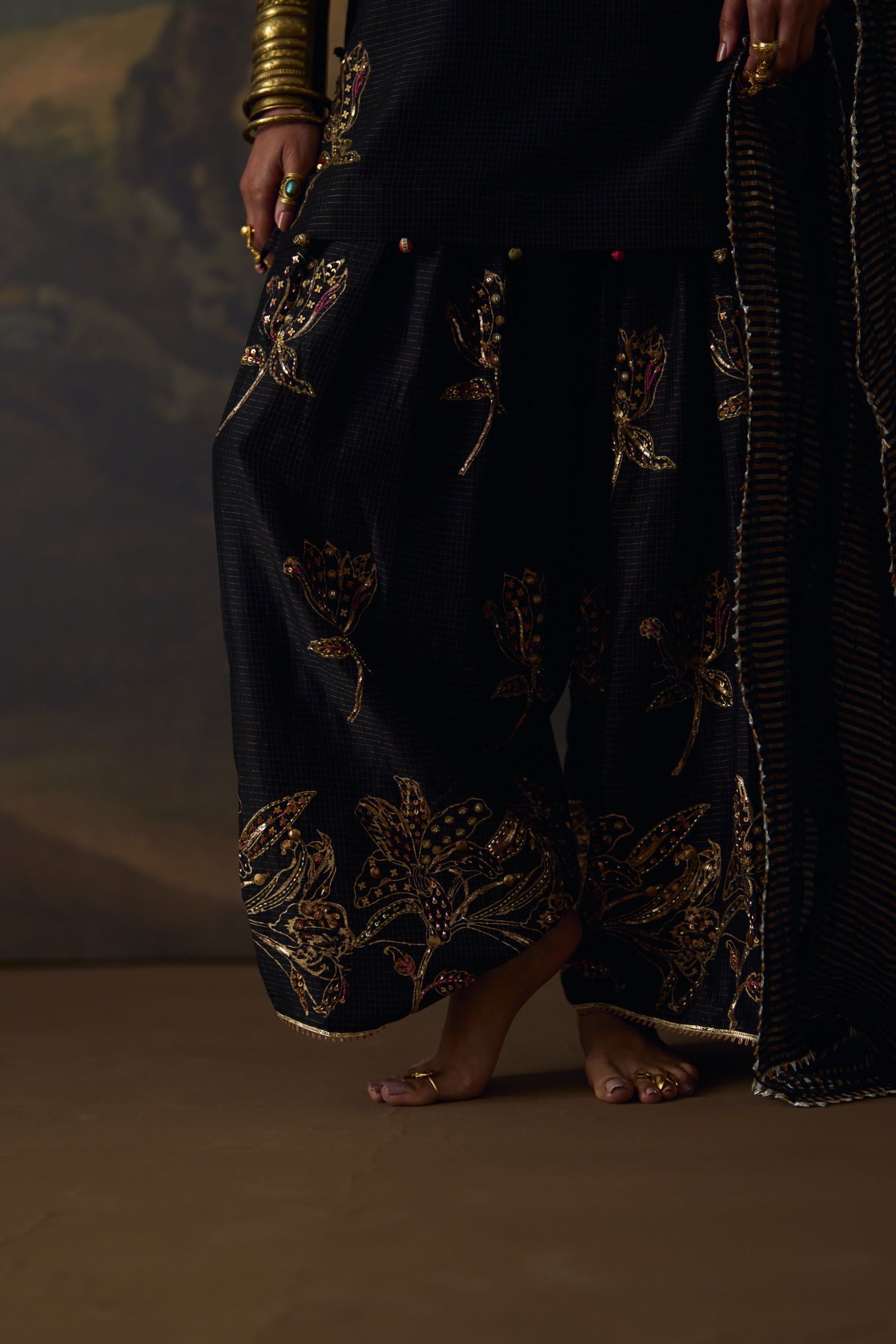 Black Farshi Salwar Set