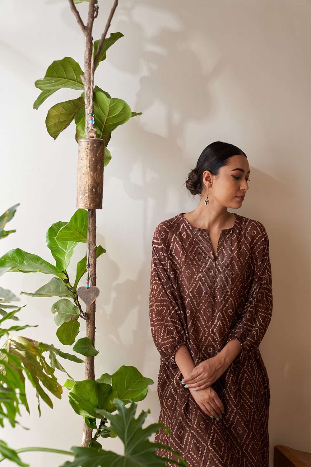 Brown Patri Kimono