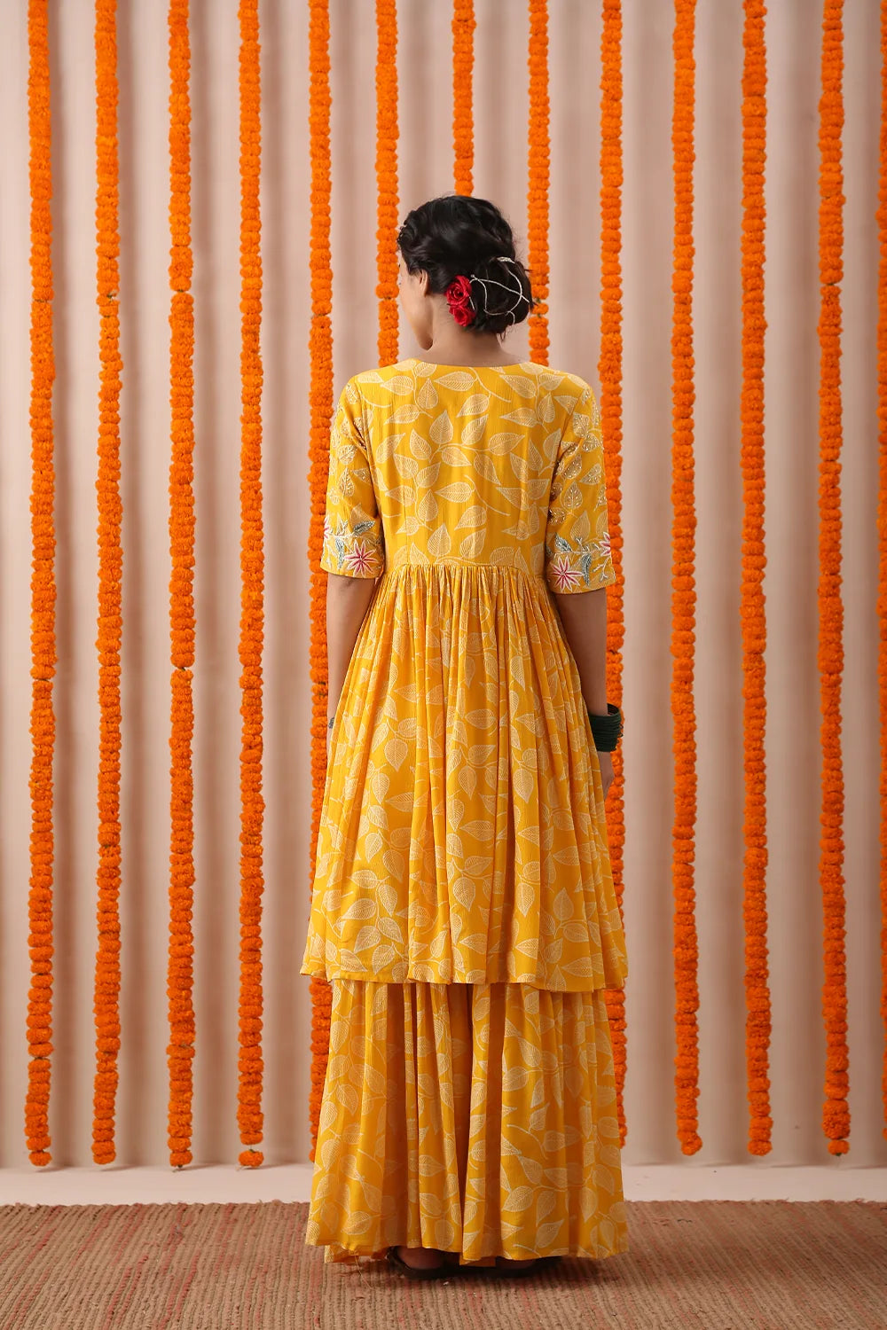 Yellow Leaf Crinkle Set