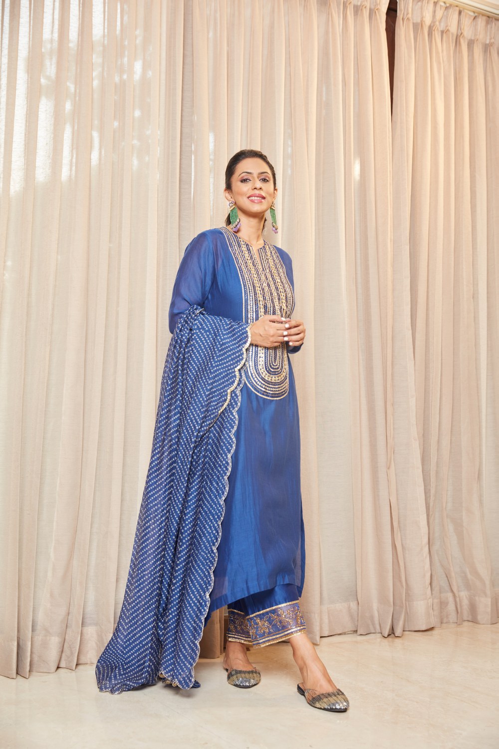 Cobalt Blue Kurta Set