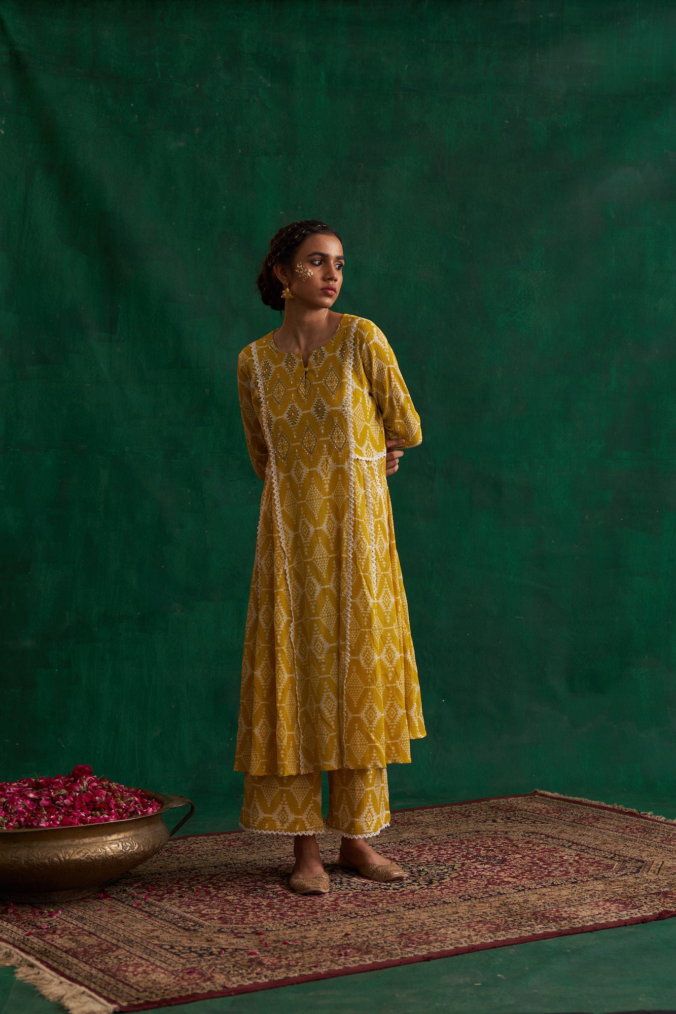 Lime Green Kurta Set