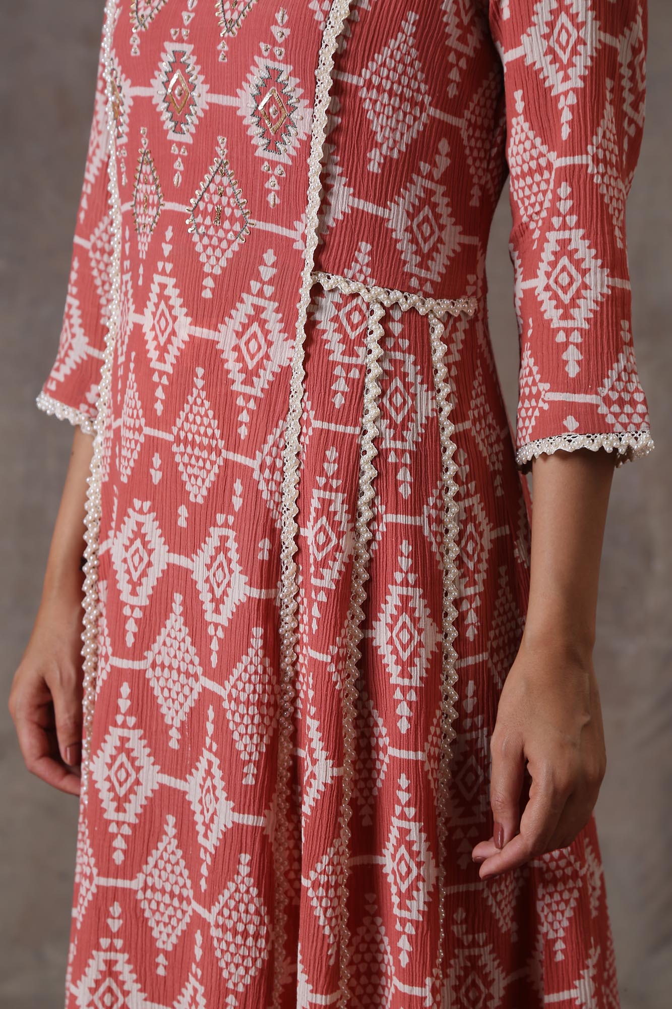 Crinkled Kurta Set