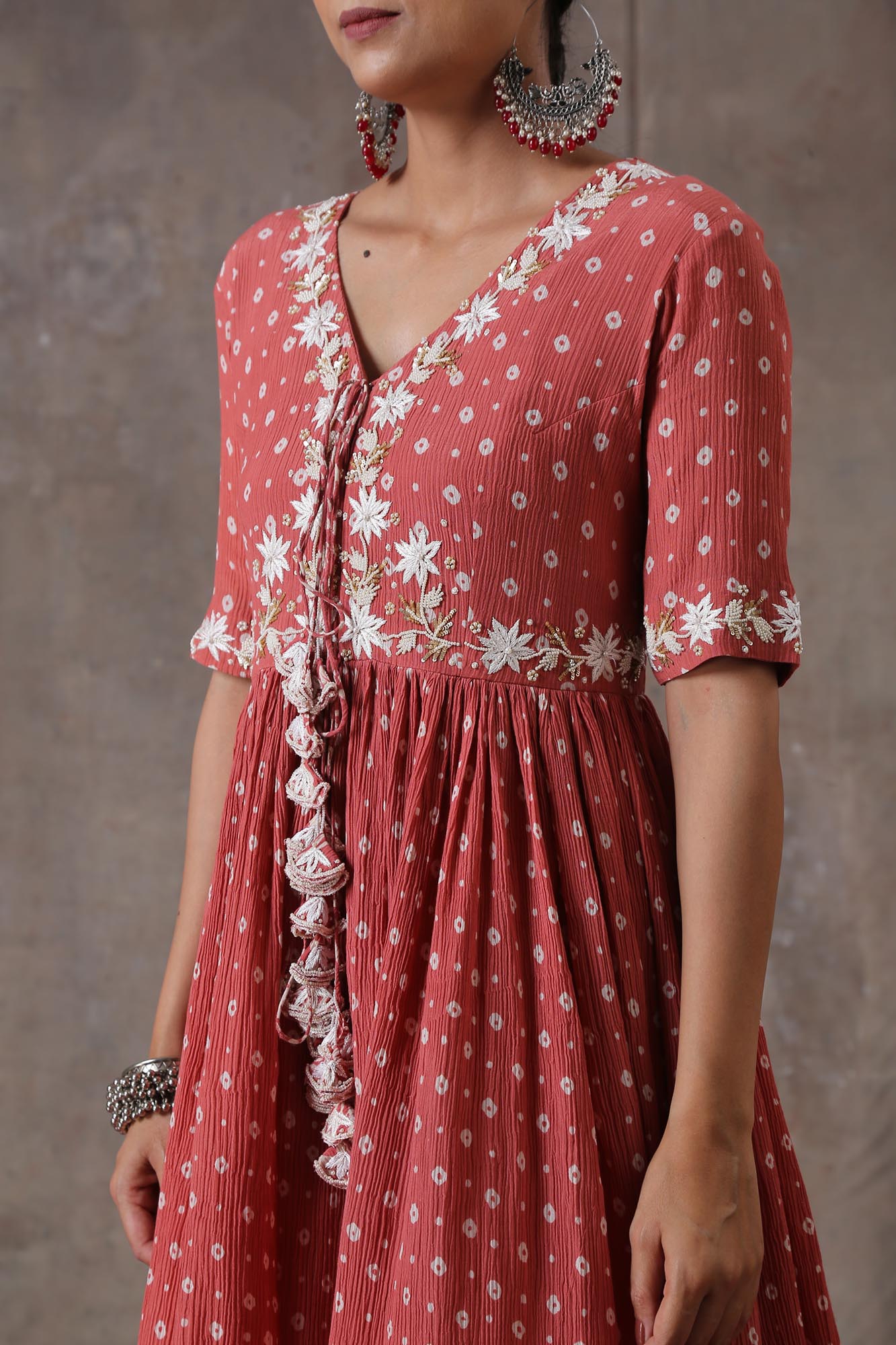 Pearl Embroidered Kurta Set