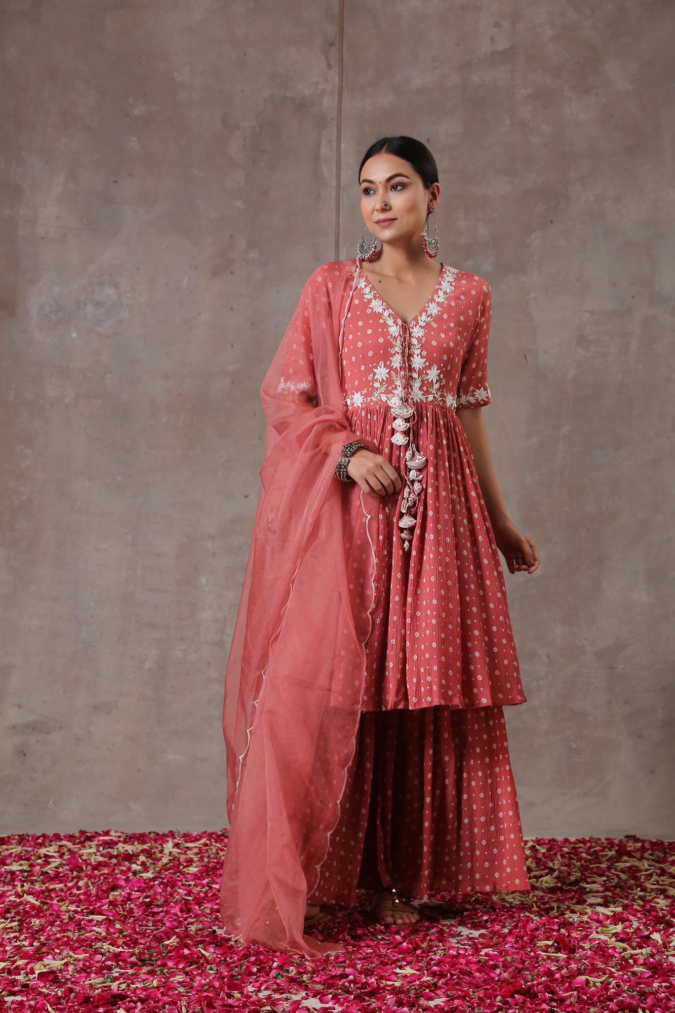 Pearl Embroidered Kurta Set