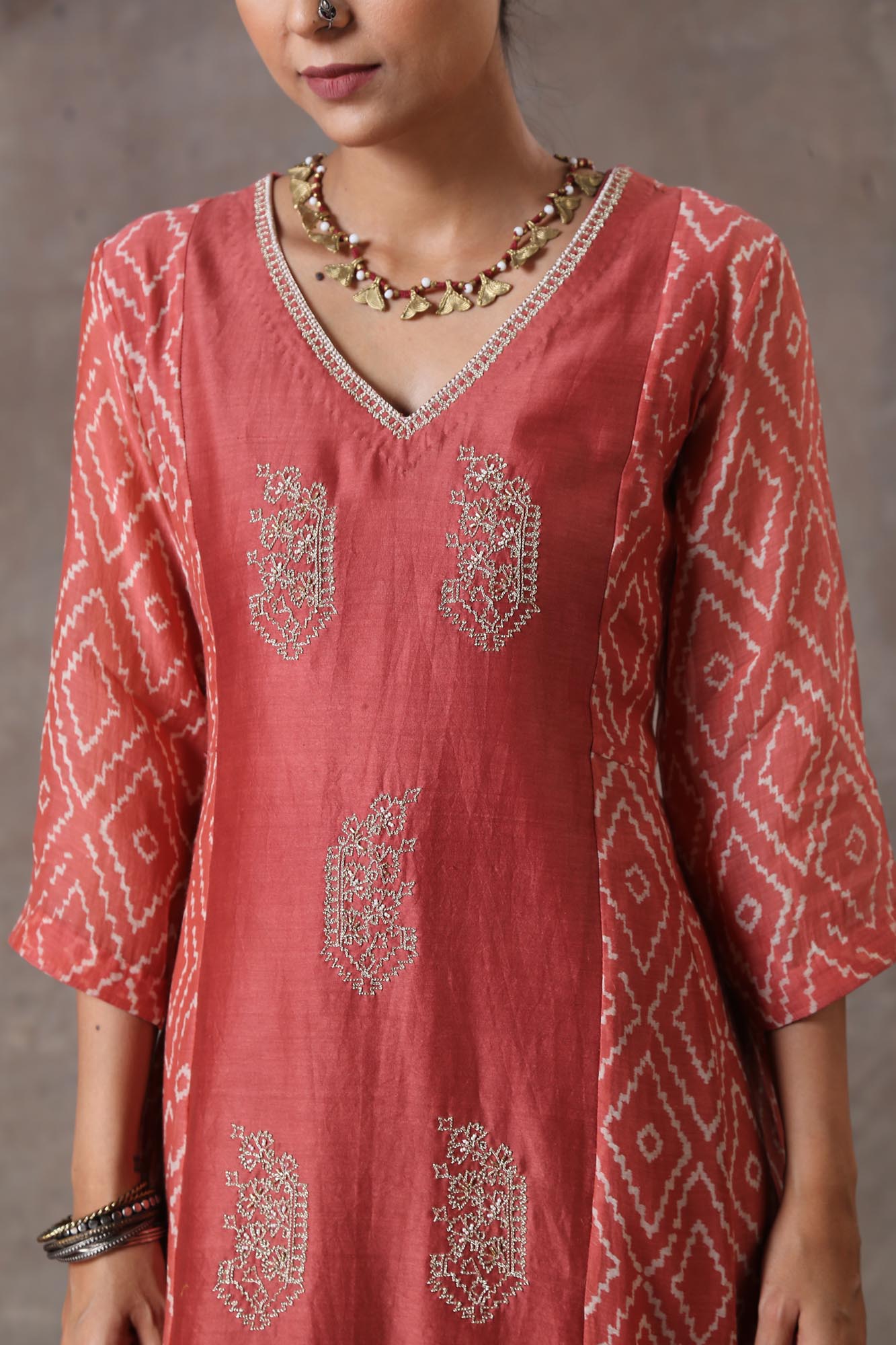 Peach Garara Set