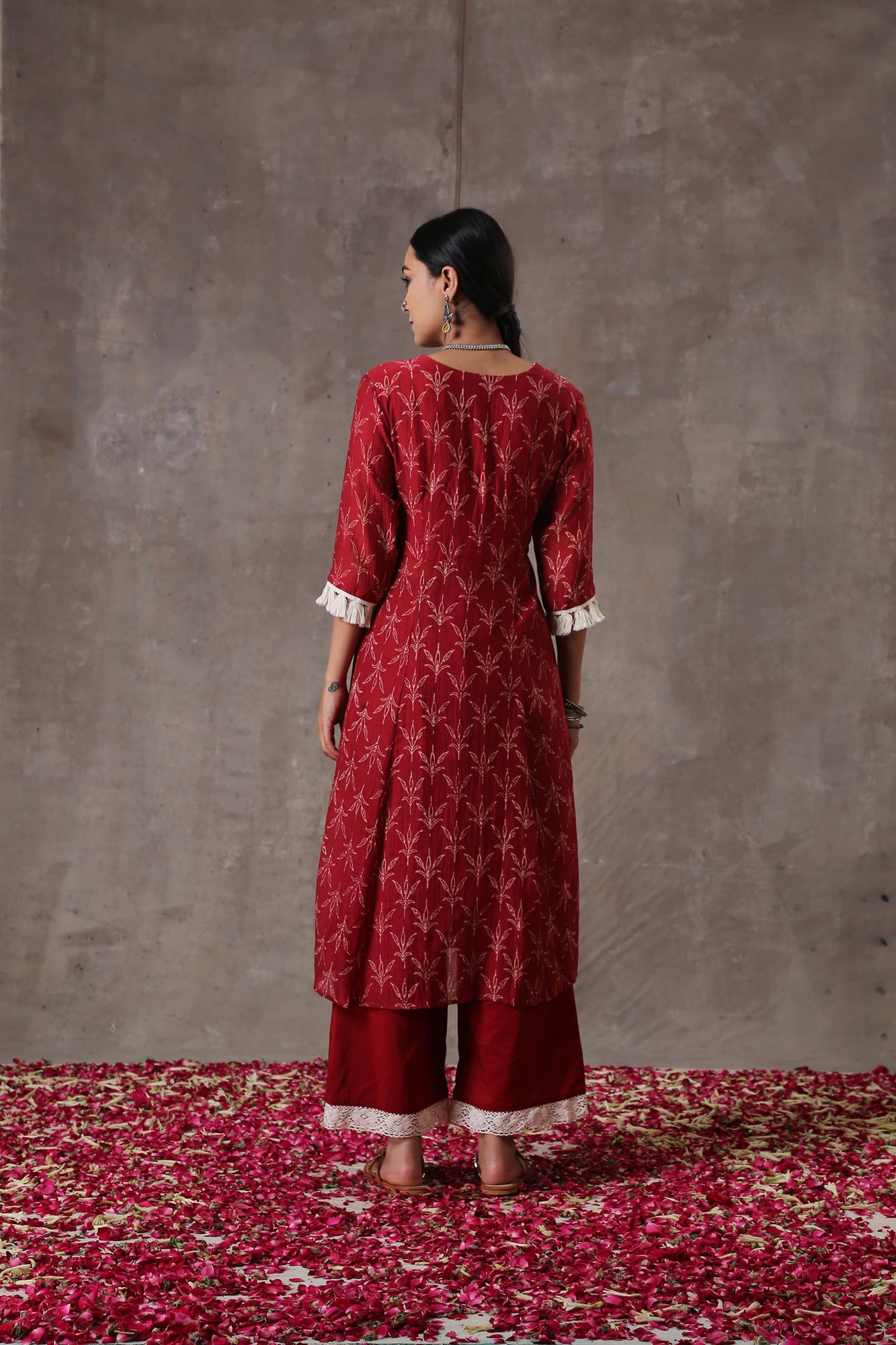 Handblock Printed Anchor Kurta Set