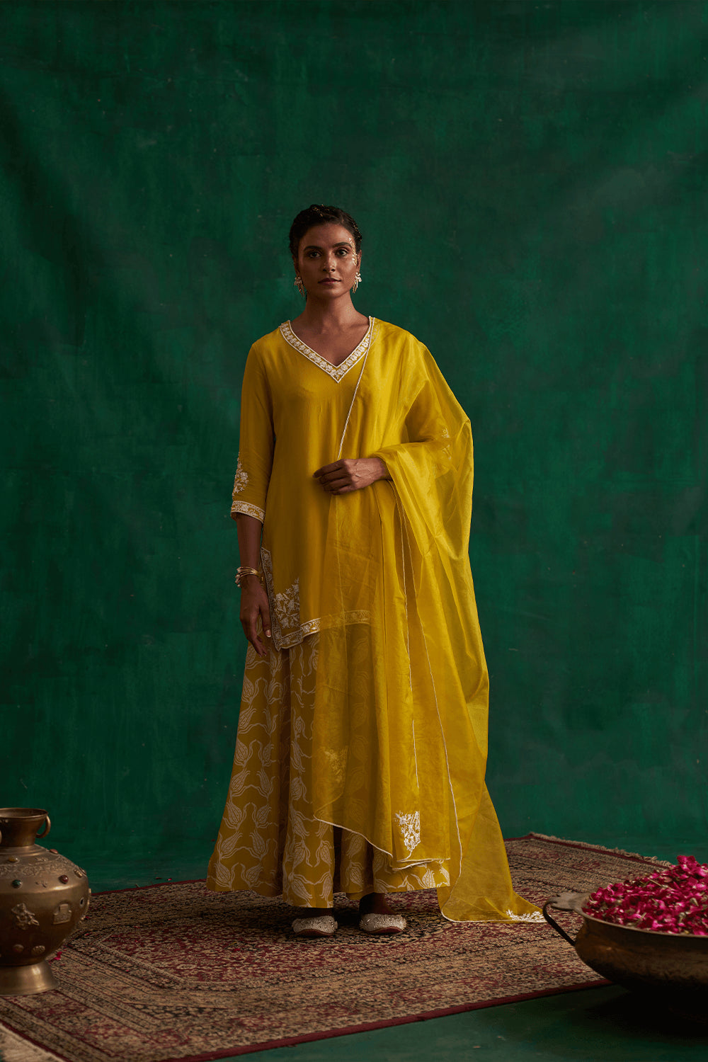 Turmeric Yellow Garara Set
