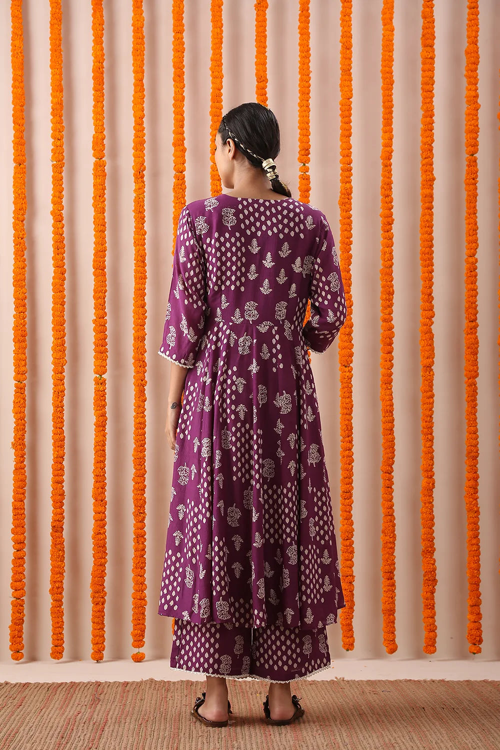 Purple Kurta Set