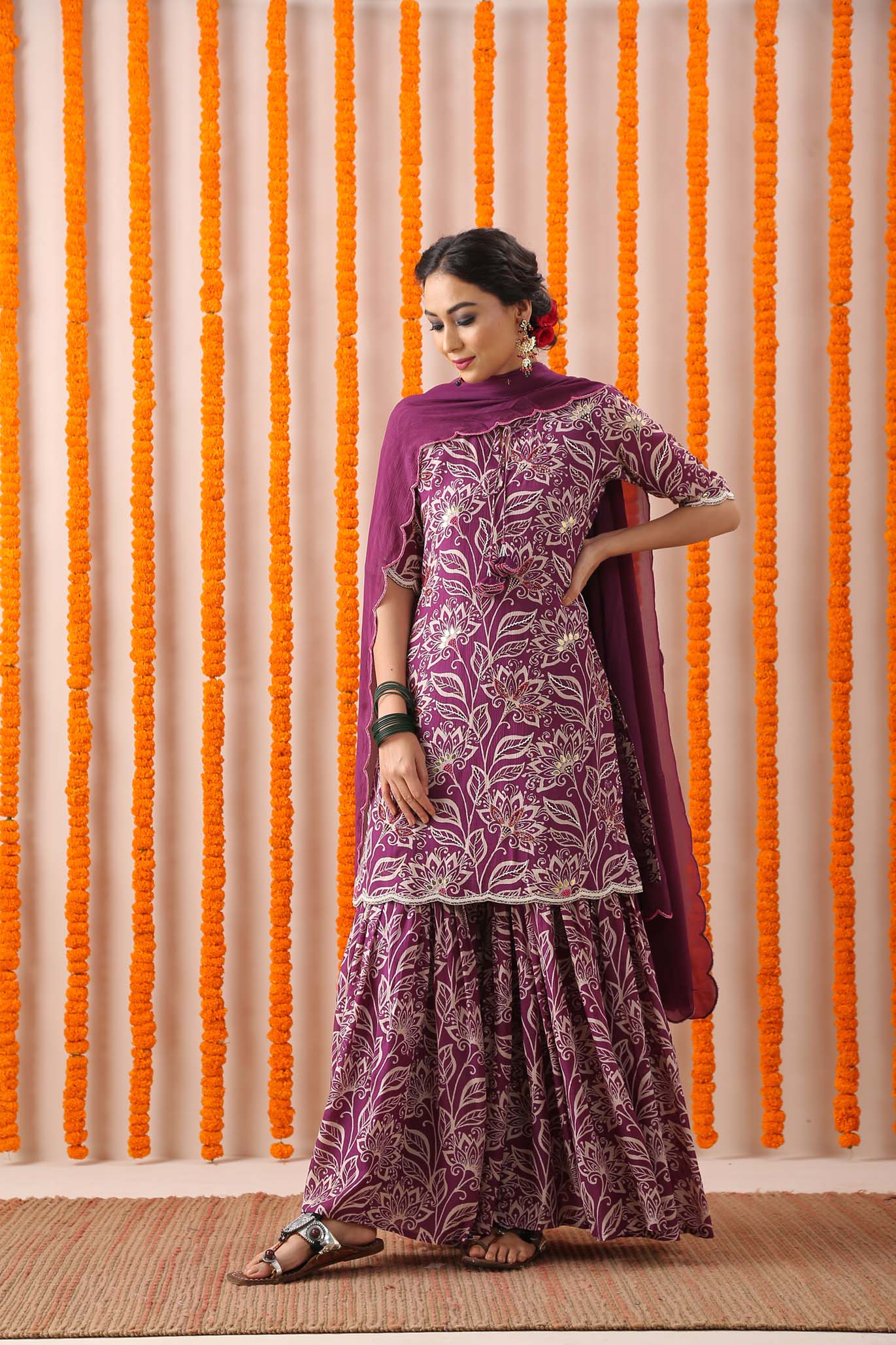 Purple Mehendi Set