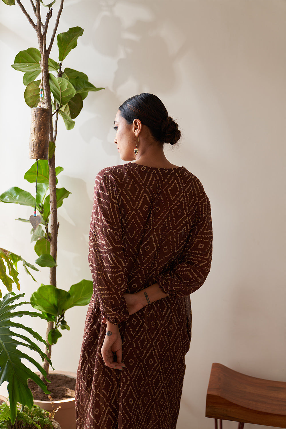 Brown Patri Kimono